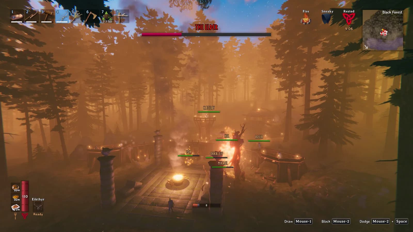 Elder falls at The Withering Grove
