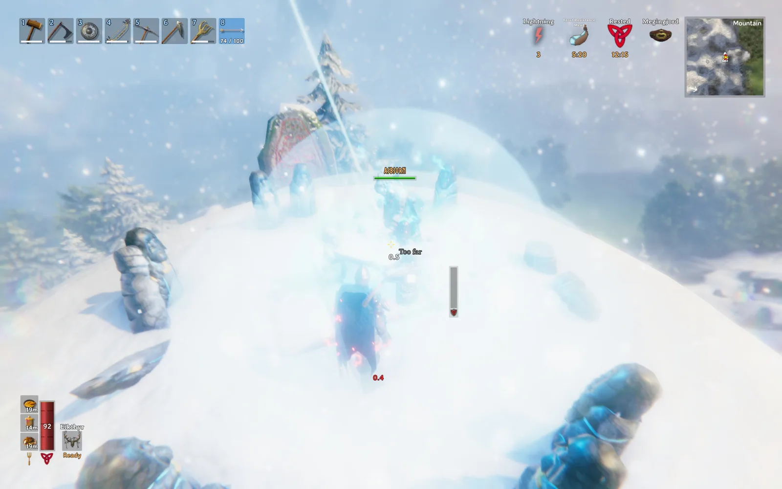 <@312767868288761857> <@225688959236177920> Asbjorn's Aegir the Whirling Death being blessed by Oden.