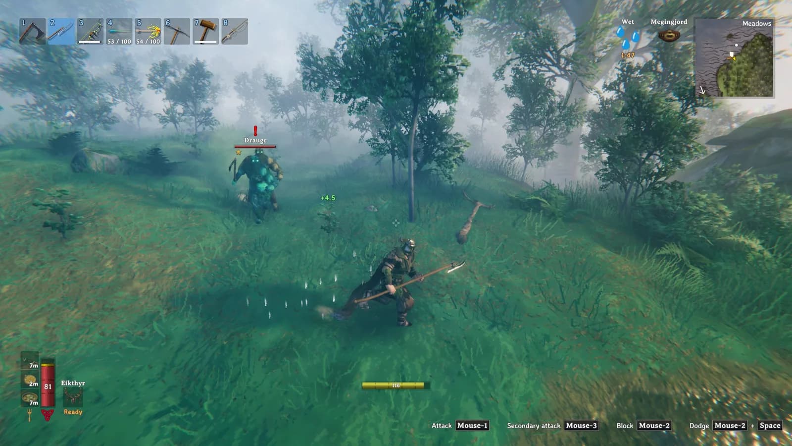 draugr in the meadows