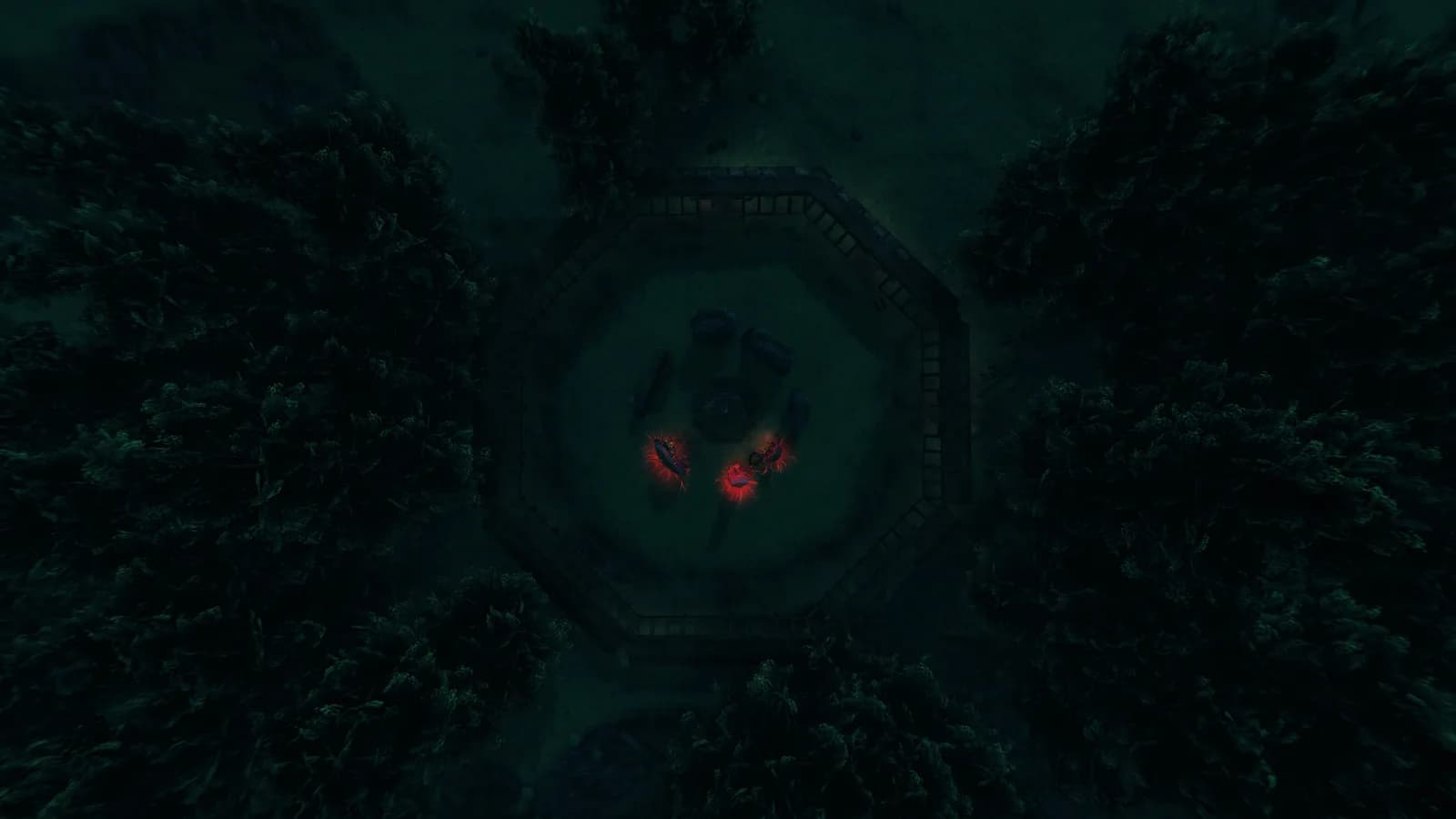 An altar to the Gods of Valheim at the Boss Stones