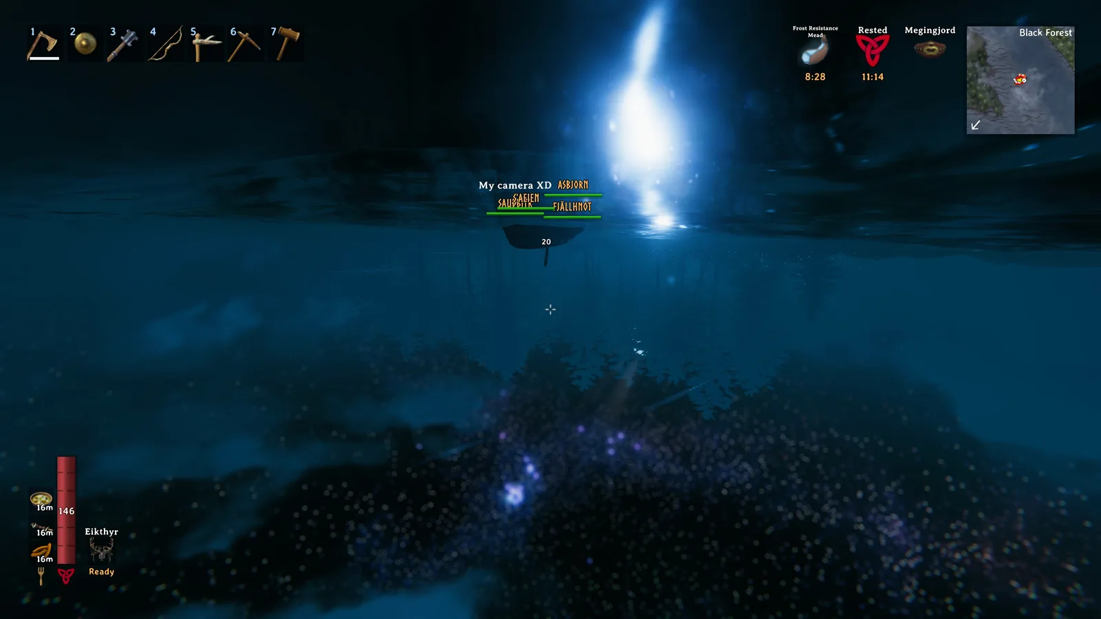 fall out from landing upside down
