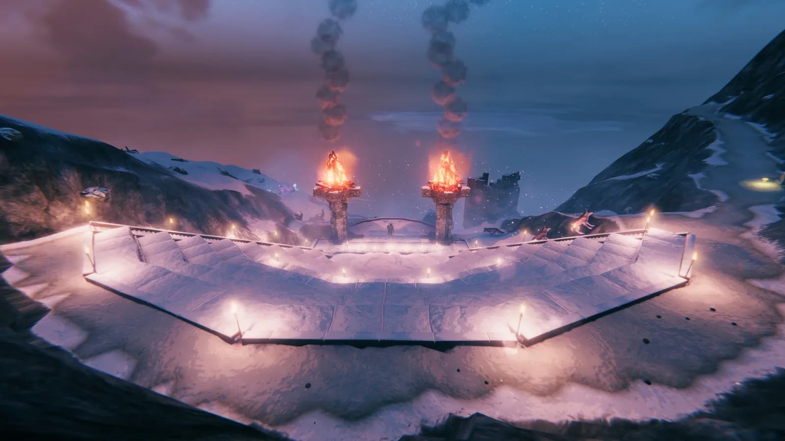 Night falls at the Theatre of Odin