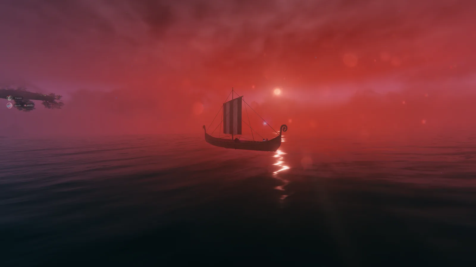 Red in the morning